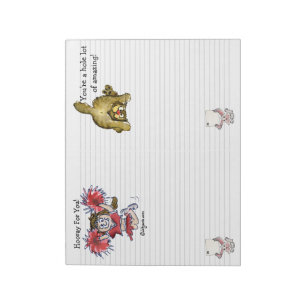Cartoon Hooray For You Double Notepad