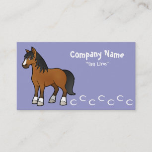 Cartoon Horse Business Card