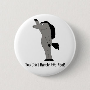 Cartoon Horse Lawyer 6 Cm Round Badge
