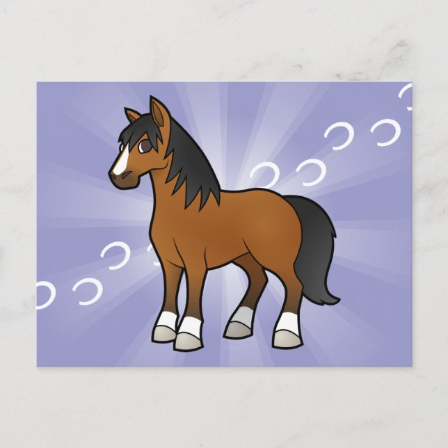 Cartoon Horse Postcard (Front)