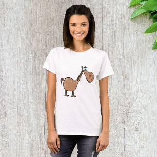 Cartoon Horse Womens T-Shirt