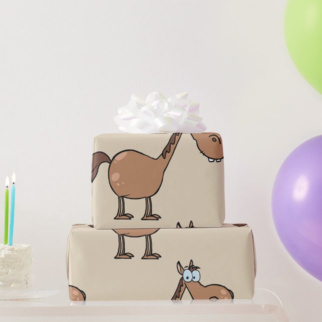 Cartoon Horse Wrapping Paper (Creator Uploaded)