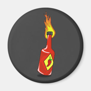 Cartoon Hot Sauce Magnet