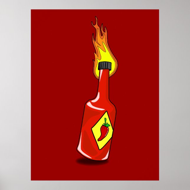 Cartoon Hot Sauce Print (Front)