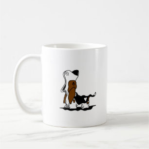 Cartoon Howling Hound Coffee Mug