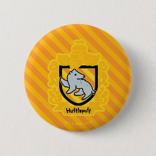 Cartoon Hufflepuff Crest 6 Cm Round Badge