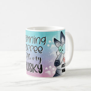 Cartoon Husky Dog Pet Coffee Mug, Cup