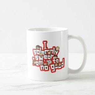 Cartoon "I solemnly swear" Graphic Coffee Mug