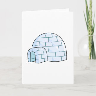 Cartoon Igloo Card