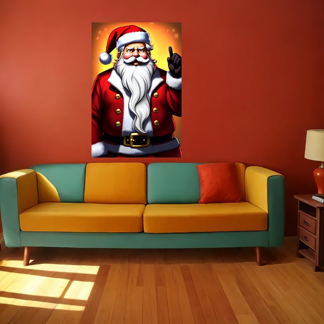 Cartoon illustration Santa Claus | AI Art Poster (Creator Uploaded)