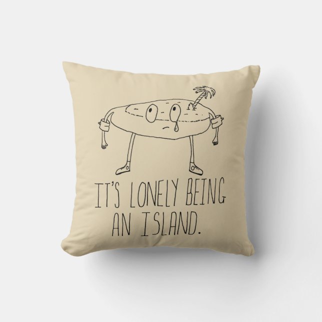 Cartoon Island Cushion (Front)