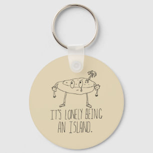 Cartoon Island Key Ring