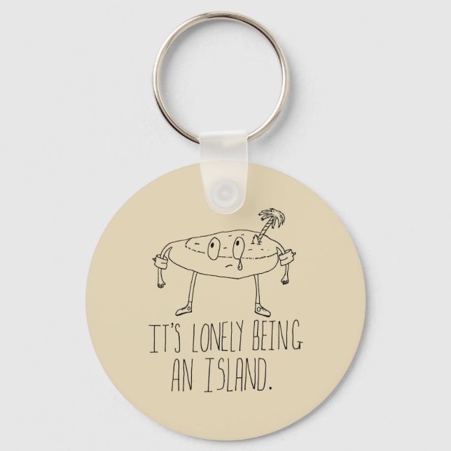 Cartoon Island Key Ring (Front)