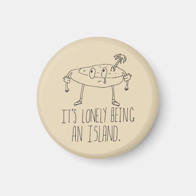 Cartoon Island Magnet (Front)