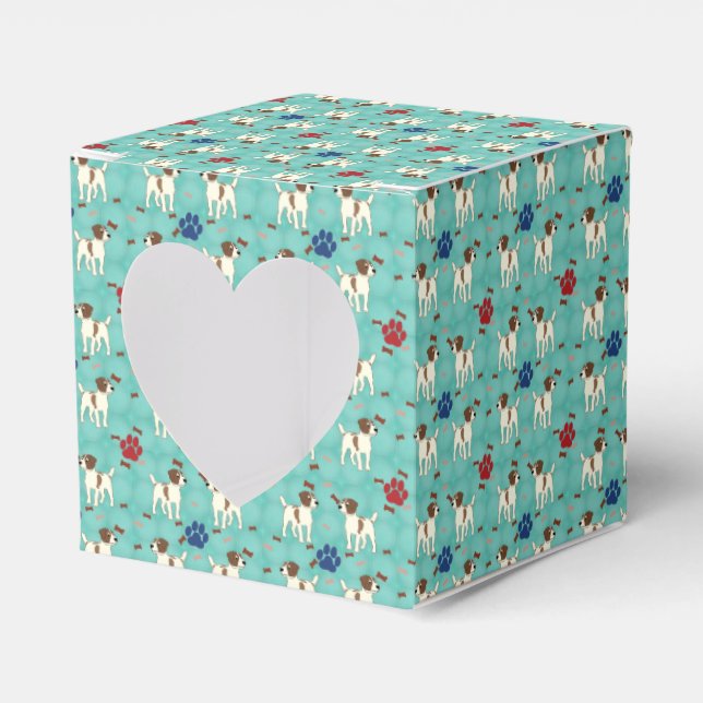 Cartoon Jack Russell Terrier Favour Box (Front Side)