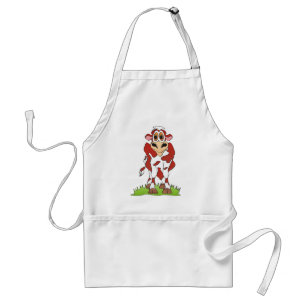 Cartoon Jersey Cow Standard Apron