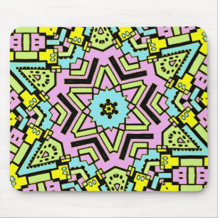 Cartoon Kaleidoscope 04 Mouse Pad