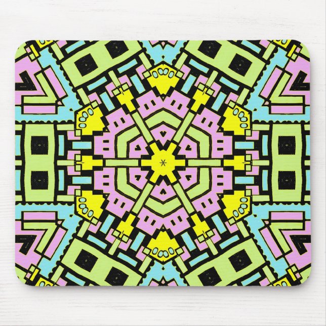 Cartoon Kaleidoscope 05 Mouse Pad (Front)