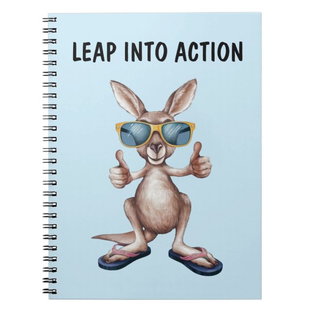 Cartoon Kangaroo Notebook (Front)