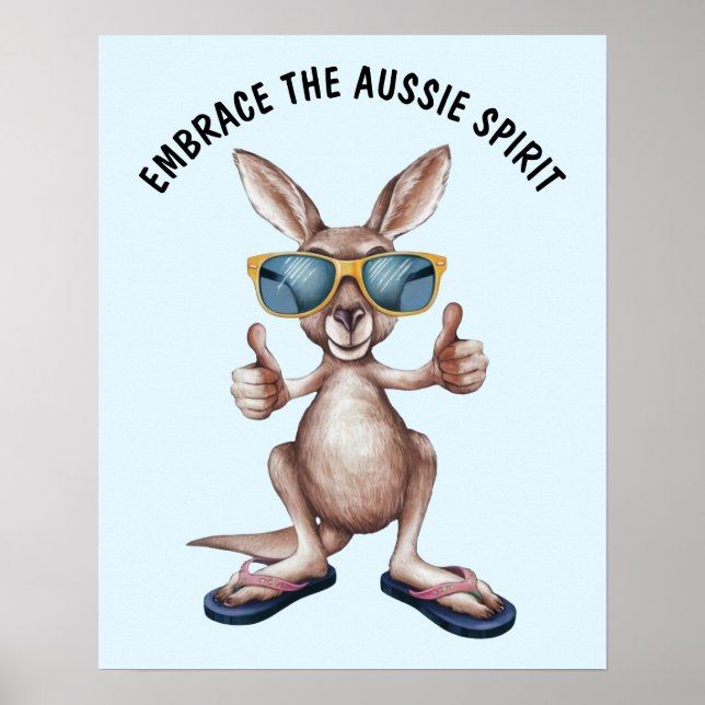 Cartoon Kangaroo Poster (Front)