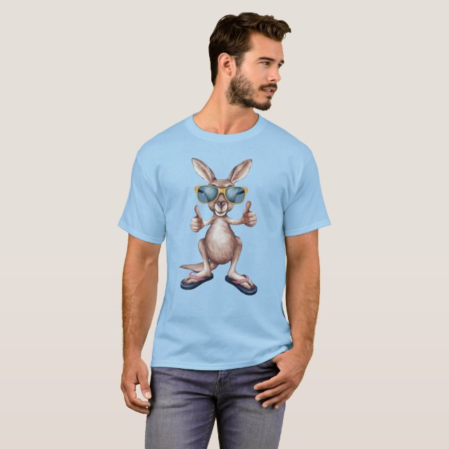Cartoon Kangaroo T-Shirt (Front Full)
