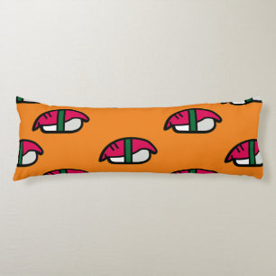 Cartoon Kawaii Sushi, Fish Rice & Seaweed Body Cushion