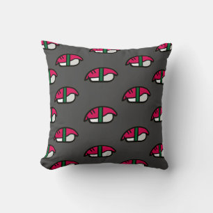 Cartoon Kawaii Sushi, Fish Rice & Seaweed Cushion