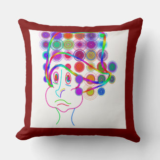 Cartoon Kid with Goofy Hat Cushion