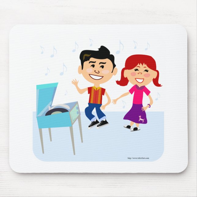 Cartoon Kids Record Party cartoon Design Mouse Pad (Front)