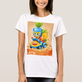 cartoon kids toys tshirt design