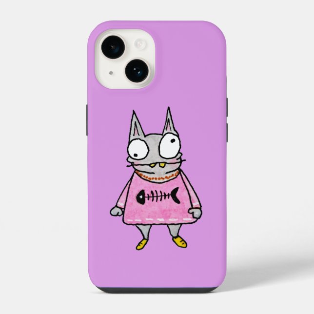 Cartoon Kitten iPhone Case (Back)