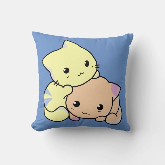 cartoon kittens pillow (Front)