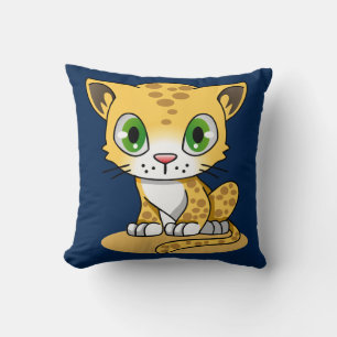 cartoon kitty pillow