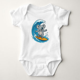 Cartoon Koala Bear Baby Bodysuit