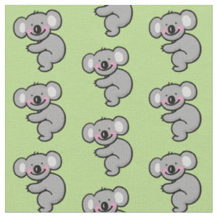 cartoon koala bear fabric