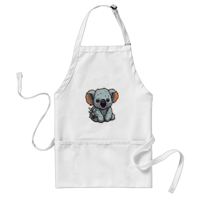 CARTOON KOALA BEAR STANDARD APRON (Front)