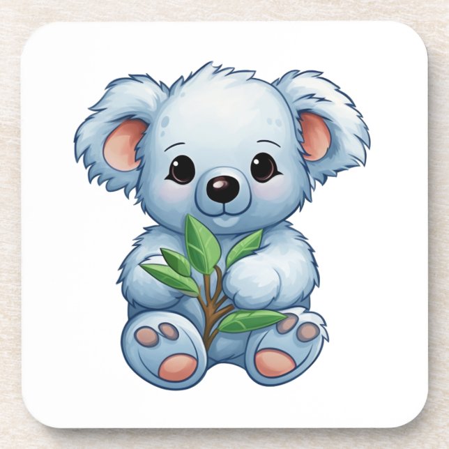 Cartoon koala illustration coaster (Front)