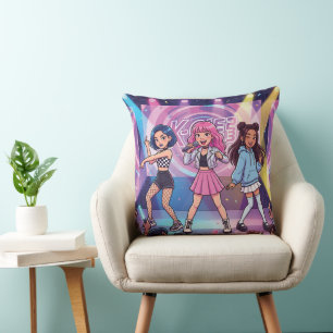 Cartoon KPop Girl Group Cushion