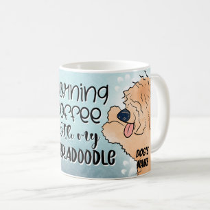 Cartoon Labradoodle Dog Pet Coffee Mug, Cup