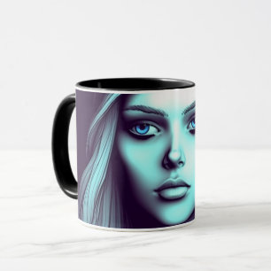 Cartoon Lady Mug