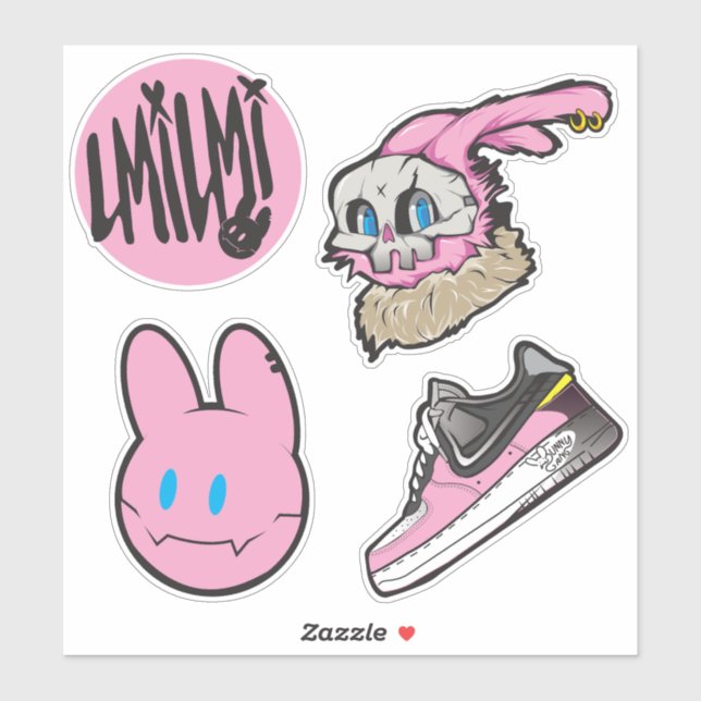 Cartoon Laptop_2Sticker (Sheet)