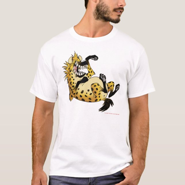 Cartoon Laughing Hyena T-Shirt (Front)