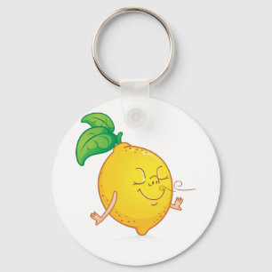 Cartoon Lemon Keychain