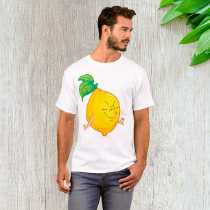 Cartoon Lemon Mens T-Shirt