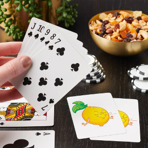 Cartoon Lemon Playing Cards