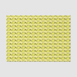 Cartoon Lemons Pattern Yellow Tissue Paper