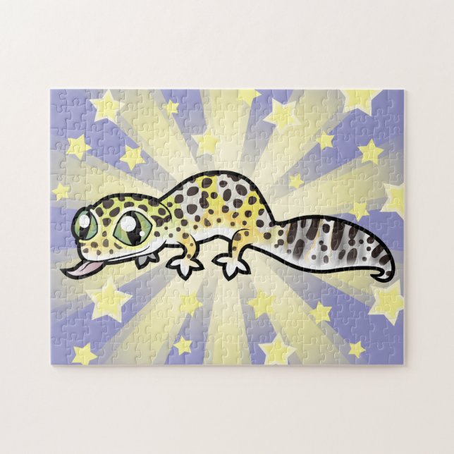 Cartoon Leopard Gecko Jigsaw Puzzle (Horizontal)