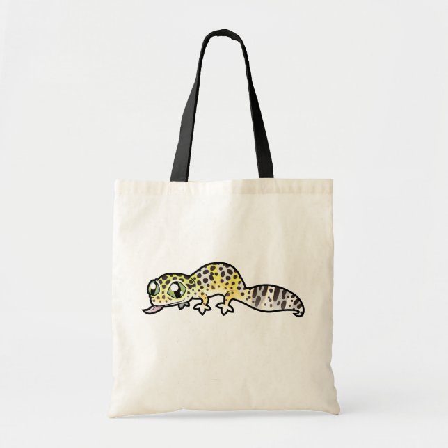Cartoon Leopard Gecko Tote Bag (Front)