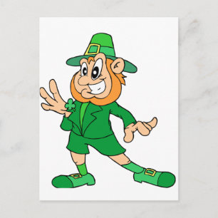 Cartoon Leprechaun Postcard