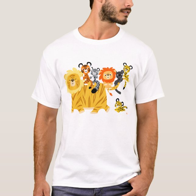 Cartoon Liger and Friends children T-shirt (Front)